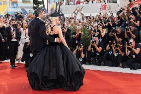 81st Mostra - Lady Gaga And Fiance Walk The Red Carpet