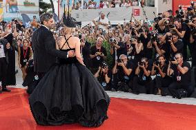 81st Mostra - Lady Gaga And Fiance Walk The Red Carpet