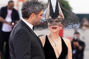 81st Mostra - Lady Gaga And Fiance Walk The Red Carpet