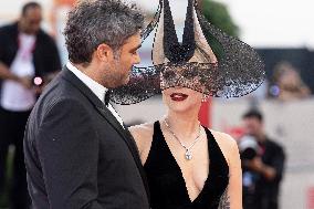 81st Mostra - Lady Gaga And Fiance Walk The Red Carpet