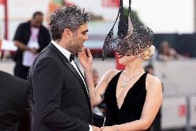 81st Mostra - Lady Gaga And Fiance Walk The Red Carpet