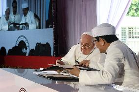 Pope Francis At Interreligious Meeting - Jakarta