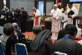 Pope Francis Meets Charity Organizations - Jakarta