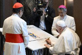 Pope Francis Meets Charity Organizations - Jakarta