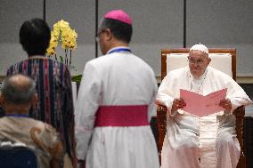 Pope Francis Meets Charity Organizations - Jakarta