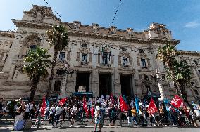 Protest By Support Teachers And Families Of Pupils With Disabilities.