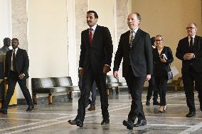 Emir of Qatar, Sheikh Tamim bin Hamad al-Thani during official state visit to Finland