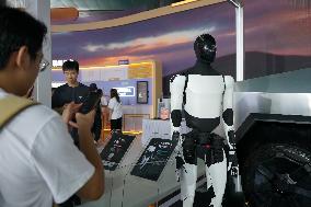 Tesla's Humanoid Robot And Cybertruck at the Bund Conference in Shanghai