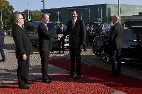 Emir of Qatar, Sheikh Tamim bin Hamad al-Thani during official state visit to Finland