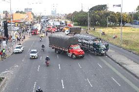 Truckers Transport Protest In Colombia