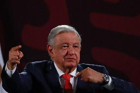 Lopez Obrador Celebrates Approval Of Judicial Reform - Mexico City