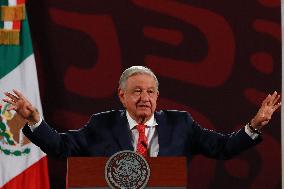 Lopez Obrador Celebrates Approval Of Judicial Reform - Mexico City