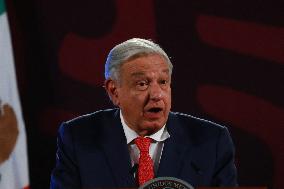 Lopez Obrador Celebrates Approval Of Judicial Reform - Mexico City