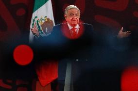 Lopez Obrador Celebrates Approval Of Judicial Reform - Mexico City