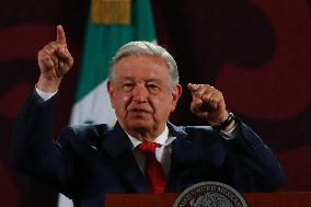 Lopez Obrador Celebrates Approval Of Judicial Reform - Mexico City