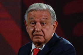 Lopez Obrador Celebrates Approval Of Judicial Reform - Mexico City