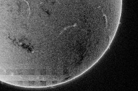 Solar Activity Captured in H-Alpha Filter