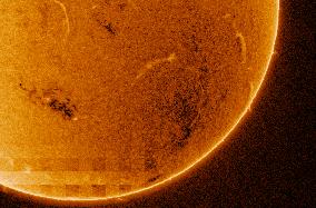 Solar Activity Captured in H-Alpha Filter