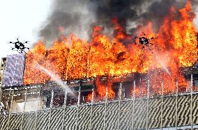 High-rise Drone Fire Drill in Fuzhou