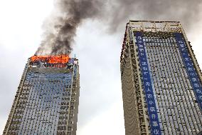 High-rise Drone Fire Drill in Fuzhou