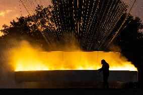 Flight Of The Olympic And Paralympic Cauldron - Paris