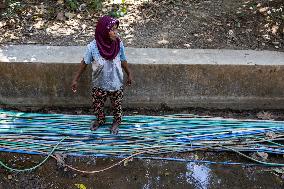 Indonesian Villagers Needed Clean Water During Drought Season