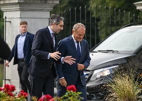 Taoiseach Harris Meets Polish PM After Key Talks In Kiev