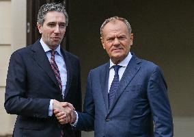 Taoiseach Harris Meets Polish PM After Key Talks In Kiev