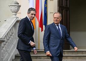 Taoiseach Harris Meets Polish PM After Key Talks In Kiev