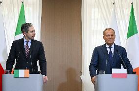 Taoiseach Harris Meets Polish PM After Key Talks In Kiev