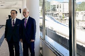 U.S. envoy to Japan on maglev train