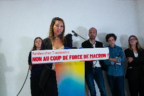 Demonstration On 7 September Press Conference - Paris