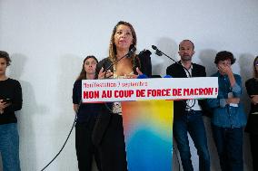 Demonstration On 7 September Press Conference - Paris