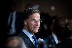 Prime Minister Of The Netherlands Mark Rutte At The European Council