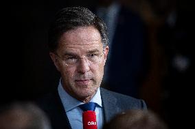 Prime Minister Of The Netherlands Mark Rutte At The European Council