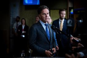 Prime Minister Of The Netherlands Mark Rutte At The European Council