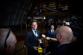 Prime Minister Of The Netherlands Mark Rutte At The European Council