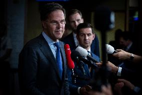 Prime Minister Of The Netherlands Mark Rutte At The European Council