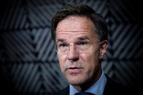 Prime Minister Of The Netherlands Mark Rutte At The European Council