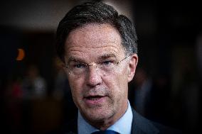 Prime Minister Of The Netherlands Mark Rutte At The European Council