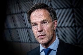 Prime Minister Of The Netherlands Mark Rutte At The European Council