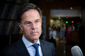 Prime Minister Of The Netherlands Mark Rutte At The European Council