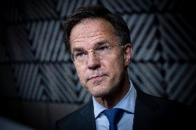 Prime Minister Of The Netherlands Mark Rutte At The European Council