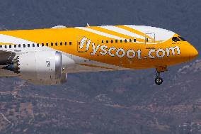 SCOOT Boeing 787 Dreamliner Landing