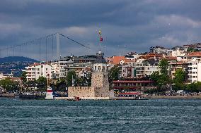 The Maiden's Tower In Istanbul