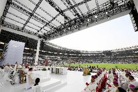 Pope Francis Leads A Mass At Jakarta Stadium - Indonesia