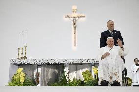 Pope Francis Leads A Mass At Jakarta Stadium - Indonesia