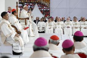 Pope Francis Leads A Mass At Jakarta Stadium - Indonesia