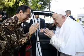 Pope Francis Leads A Mass At Jakarta Stadium - Indonesia