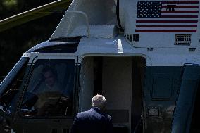 DC: President Biden Departs the White House